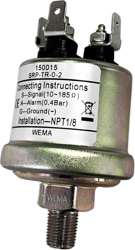 Turbotrykksensor 0-2 Bar 1/8