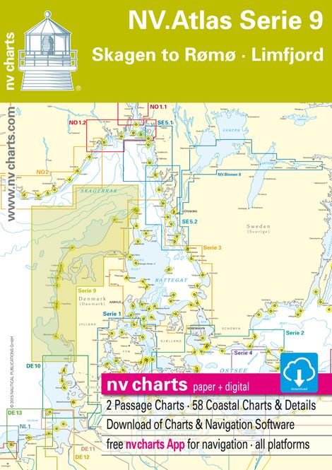 Hovedbilde Kart kombi Atlas Serie 9 Skagen til Rømø-Limfjord