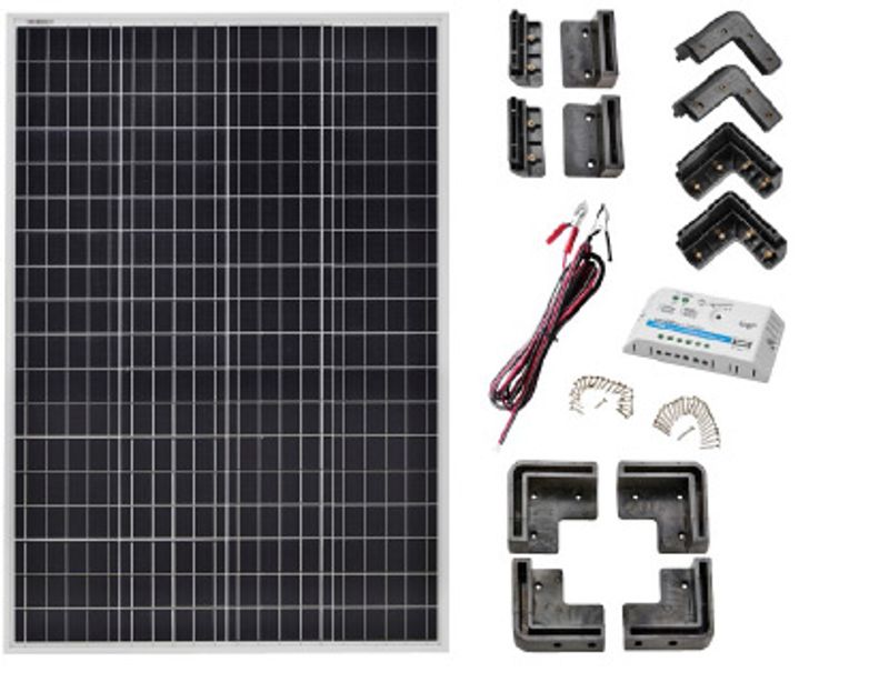 1852 Solcellepakke 160 W komplett sett