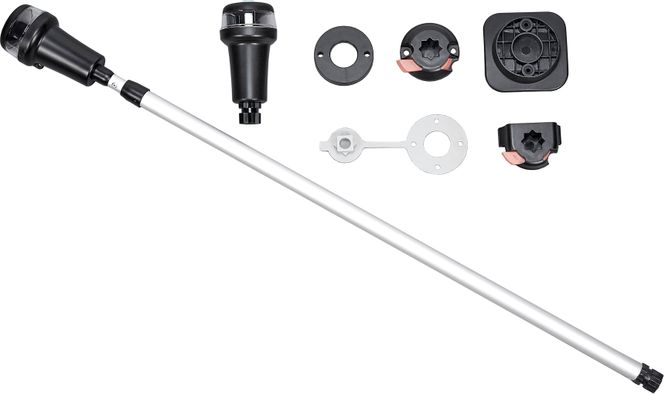 Hovedbilde Batterilanterne LED, sett m/mast