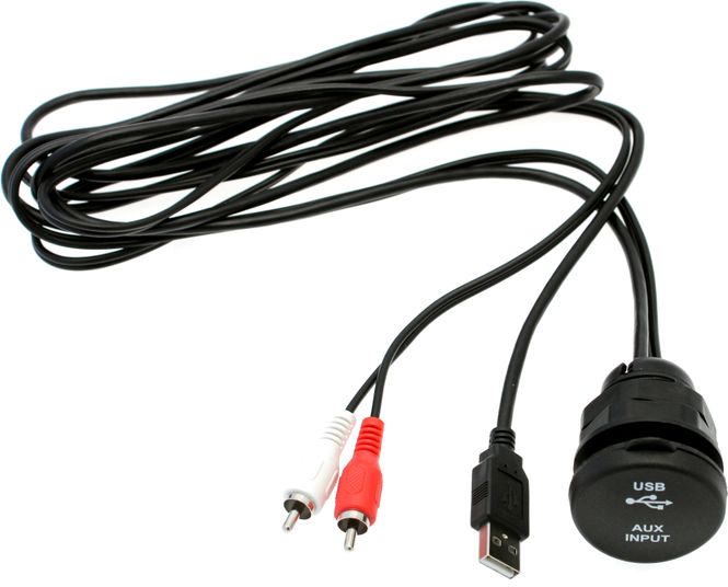 Hovedbilde USB/AUX forlengerkabel med uttak