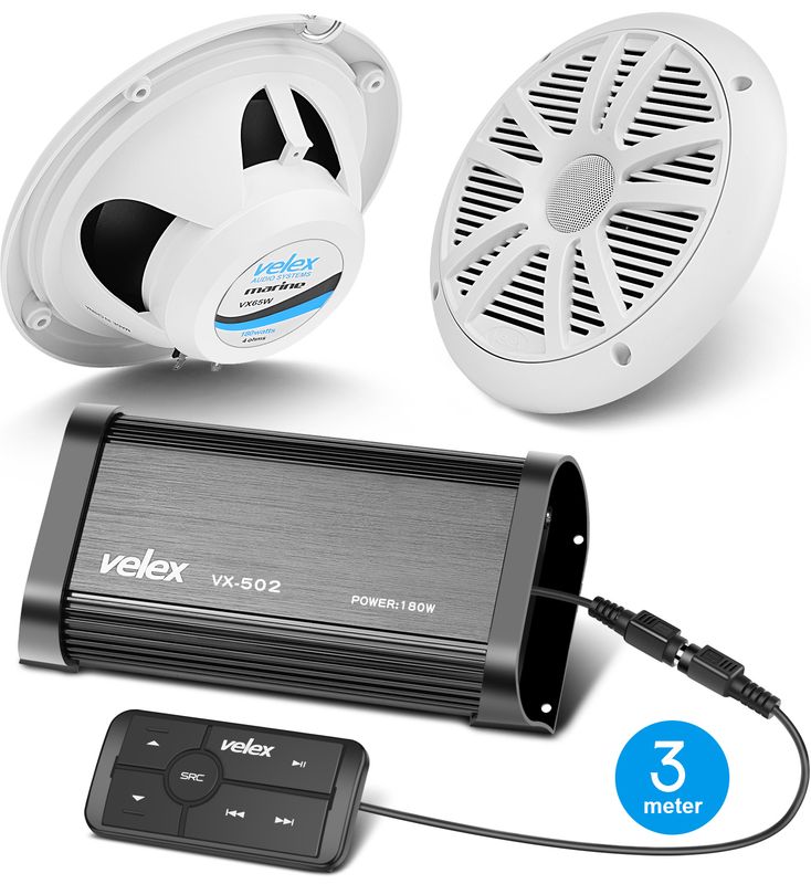 Velex Marine Bluetooth kit m/høyttalere