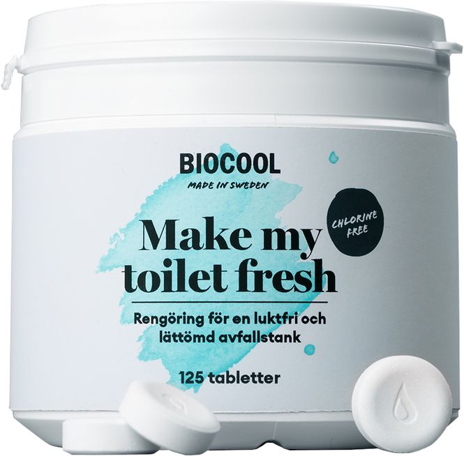 Hovedbilde Biocool Make my toilet fresh 125 tabletter