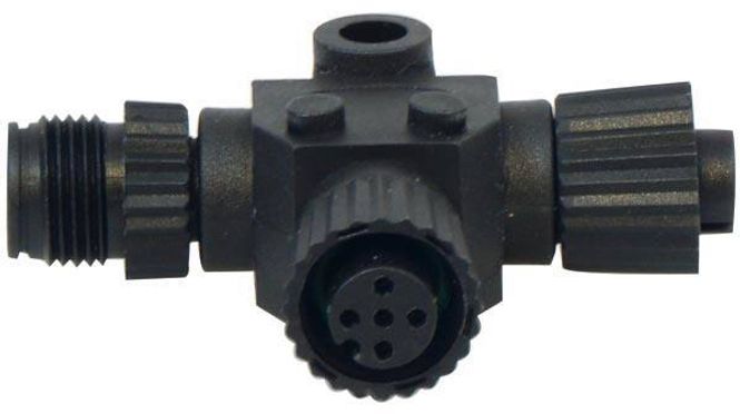 Hovedbilde NMEA 2000 T-Stykke, Sort/Rød