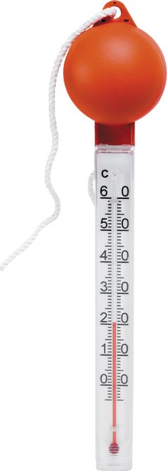Hovedbilde Badetermometer, orange topp, flytende