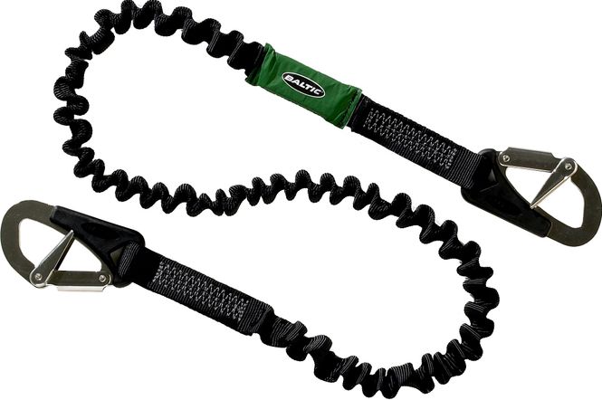 Hovedbilde Baltic Sikkerhetsline, elastisk, 2 kroker, 2 m