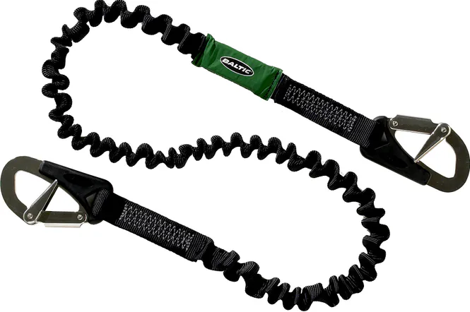 Hovedbilde Baltic Sikkerhetsline, elastisk, 2 kroker, 2 m