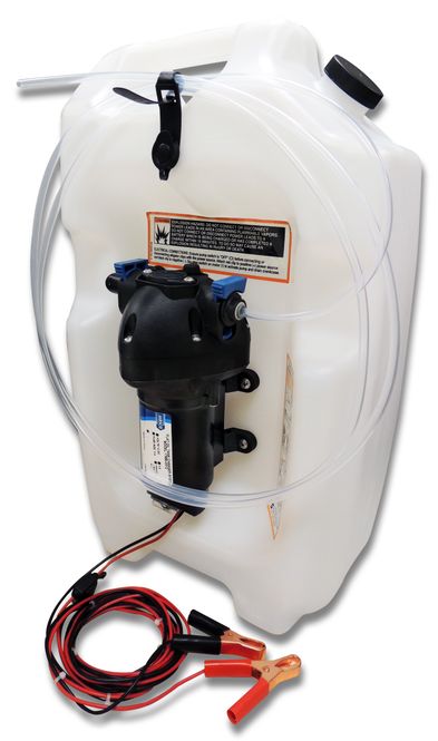 Hovedbilde Jabsco Oljeskiftpumpe med tank 12V