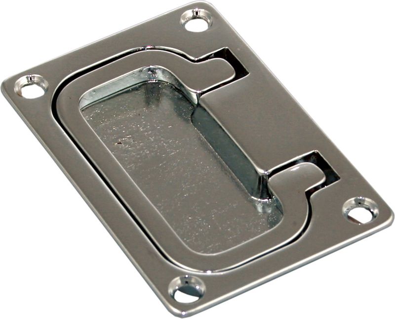 Dørkring messing 74 x 54 x 8 mm