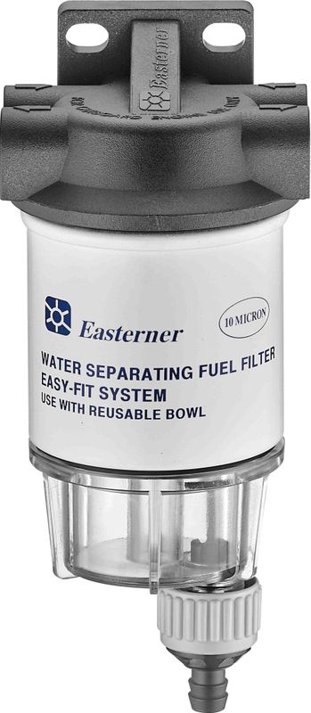 Drivstoffilter Compact 10 Micron m/bolle universal