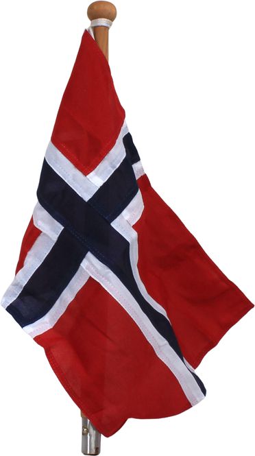 Hovedbilde Flaggstang teak m/flagg