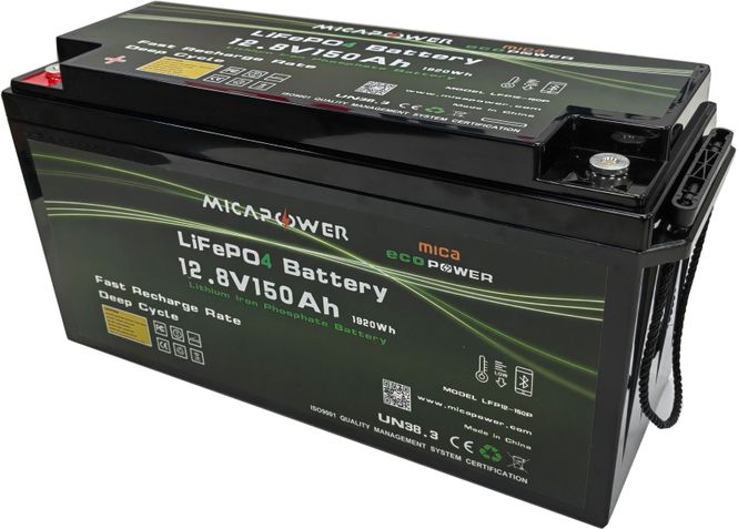 Hovedbilde Mica Litiumbatteri PRO m/Bluetooth og varme 12,8V ...